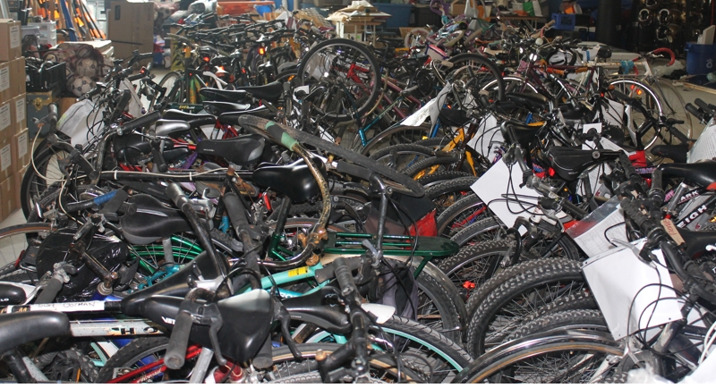 Bikes awaiting owners